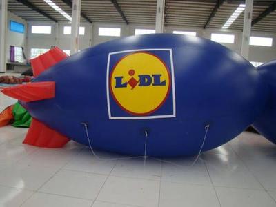 Helium-Zeppelin für Lidl