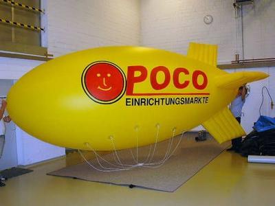 Helium-Zeppelin für Poco