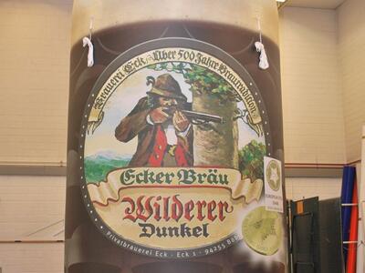 Luftgefüllte Jever Flasche XXL 6m