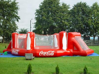 Coca Cola aufblasbarer Fussball Spiel Hexagonal